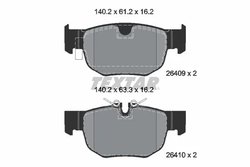 SET PLACUTE FRANA TEXTAR 2640901 - Compatibil cu JAGUAR, LAND ROVER