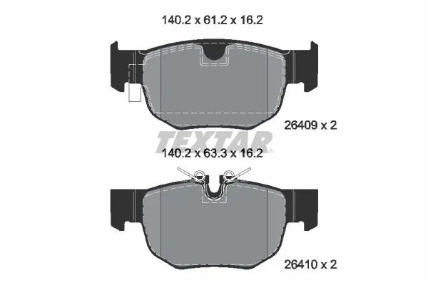 Set placute frana Textar 2640901
