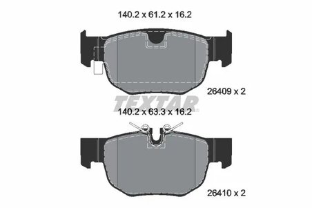 Set placute frana Textar 2640901