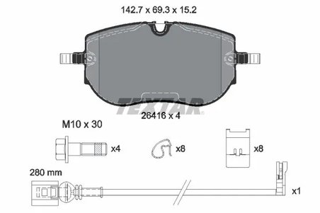 Set placute frana Textar 2641601