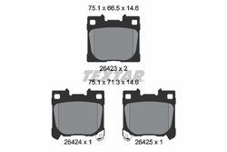 Set placute frana Textar 2642301