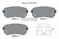 Set placute frana Textar 2643701
