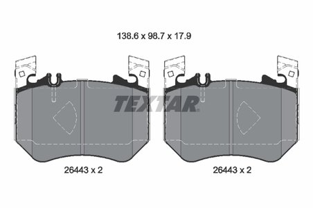 Set placute frana Textar 2644301