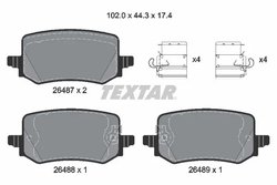 Set placute frana Textar 2648701