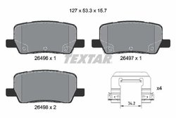 Set placute frana Textar 2649601