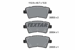 Set placute frana Textar 2650301