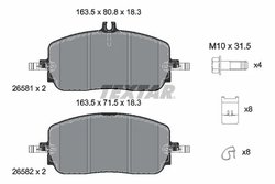 Set placute frana Textar 2658101