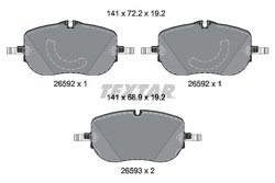 Set placute frana Textar 2659201