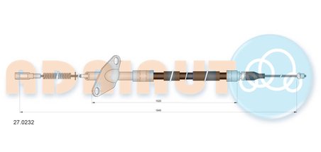 CABLU FRANA DE MANA ADRIAUTO 27.0232 - Compatibil cu MERCEDES-BENZ