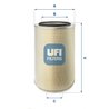 FILTRU AER UFI 27.309.00 - Piesa auto compatibila cu mai multe marci