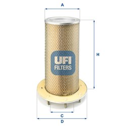 FILTRU AER UFI 27.373.00 - Piesa auto compatibila cu mai multe marci