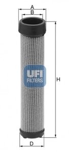 Filtru aer secundar UFI 27.408.00
