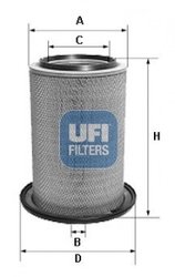 FILTRU AER UFI 27.609.00 - Piesa auto compatibila cu mai multe marci