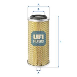 FILTRU AER UFI 27.881.00 - Compatibil cu NISSAN, VW