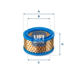FILTRU AER UFI 27.886.00 - Piesa auto compatibila cu mai multe marci