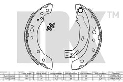 Set saboti frana NK 2719691