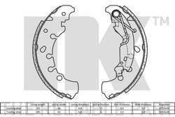 Set saboti frana NK 2723730