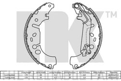 Set saboti frana NK 2723731