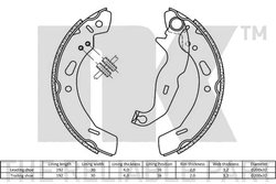 Set saboti frana NK 2725762