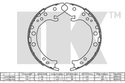 Set saboti frana NK 2726803