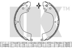 SET SABOTI FRANA NK 2730605 - Compatibil cu MITSUBISHI