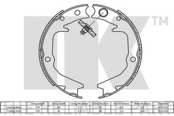 Set saboti frana NK 2730674