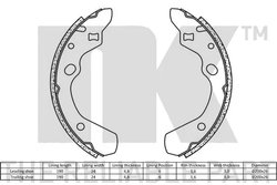 Set saboti frana NK 2732500