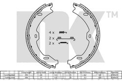 SET SABOTI FRANA NK 2733765 - Compatibil cu MAYBACH, MERCEDES-BENZ