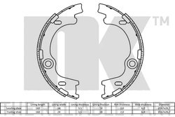 Set saboti frana NK 2734790