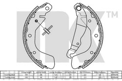 Set saboti frana NK 2736797