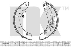 Set saboti frana NK 2739599