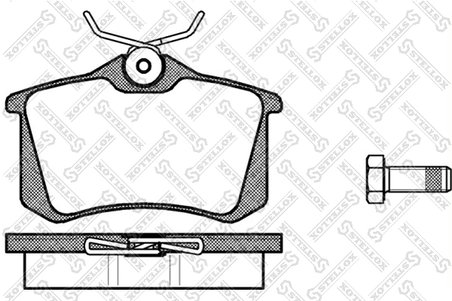 Set placute frana Stellox 274 000B-SX
