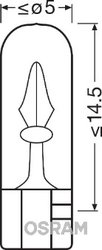Bec, lumini bord Osram 2741