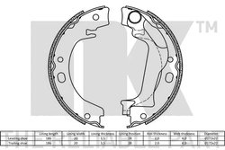 Set saboti frana NK 2745748