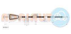 CABLU FRANA DE MANA ADRIAUTO 28.0223.1 - Compatibil cu NISSAN