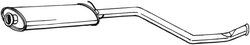 TOBA ESAPAMENT INTERMEDIARA BOSAL 281-665 - Compatibil cu CITROEN, PEUGEOT