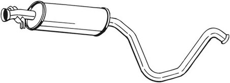 TOBA ESAPAMENT INTERMEDIARA BOSAL 281-831 - Compatibil cu SAAB