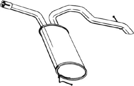 TOBA ESAPAMENT FINALA BOSAL 281-877 - Compatibil cu NISSAN, OPEL, RENAULT, VAUXHALL