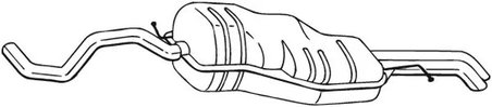 TOBA ESAPAMENT FINALA BOSAL 282-131 - Compatibil cu SEAT, SKODA, VW