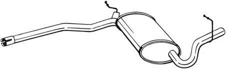 TOBA ESAPAMENT INTERMEDIARA BOSAL 282-915 - Compatibil cu AUDI