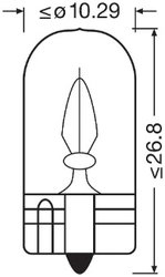 Bec, semnalizator Osram 2821