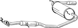 TOBA ESAPAMENT FINALA BOSAL 284-567 - Compatibil cu MAZDA