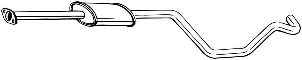 TOBA ESAPAMENT INTERMEDIARA BOSAL 284-617 - Compatibil cu OPEL, VAUXHALL