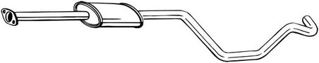 TOBA ESAPAMENT INTERMEDIARA BOSAL 284-617 - Compatibil cu OPEL, VAUXHALL