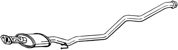 TOBA ESAPAMENT INTERMEDIARA BOSAL 284-631 - Compatibil cu HYUNDAI, KIA