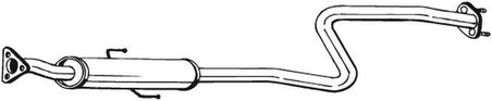 TOBA ESAPAMENT INTERMEDIARA BOSAL 284-731 - Compatibil cu HONDA