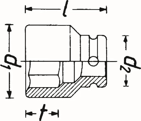 Tubulara de impact HAZET 2850-E24