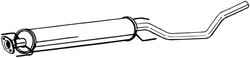 TOBA ESAPAMENT INTERMEDIARA BOSAL 286-169 - Compatibil cu SAAB
