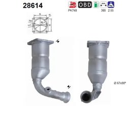 CATALIZATOR AS 28614 - Compatibil cu CITROEN, PEUGEOT