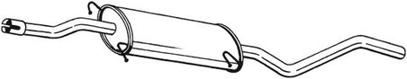 TOBA ESAPAMENT INTERMEDIARA BOSAL 287-433 - Compatibil cu MERCEDES-BENZ